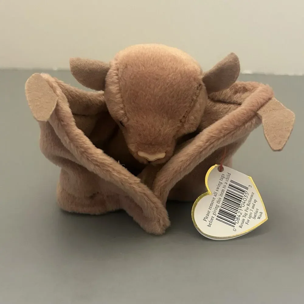 TY Beanie Baby Babies Mixed Plush w/Hang Tag Batty Fleece Roary….Lot of 5 VTG